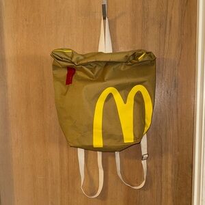 McDonald's Rolled Up Paper Bag Canvas Backpack